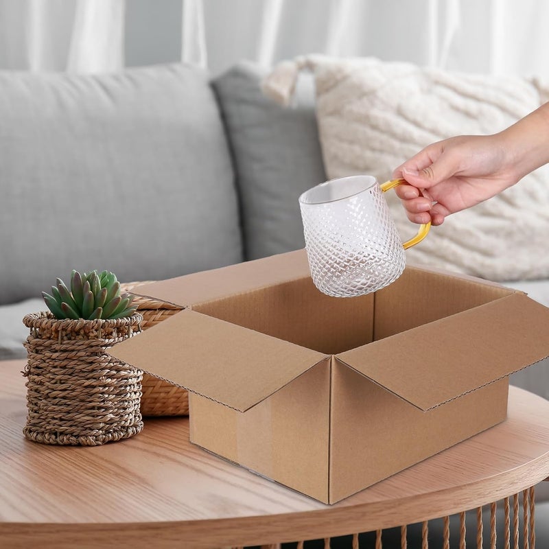 zmybcpack 25 pack Shipping Boxes 10x7x5 inch Cardboard Box Mailers, Kraft Corrugated Mailer Cardboard Shipping Mailers For Small Business, Mailing, Packing and Storage - Image 5